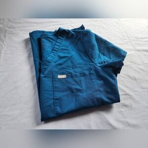 XS FIGS Alps Blue Caterina Top Retired Color